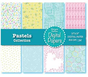Pastels Digital Papers