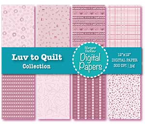 Luv to Quilt Digital Papers