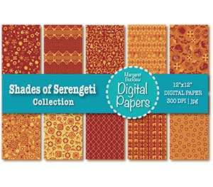 Shades of Serengeti Digital Papers