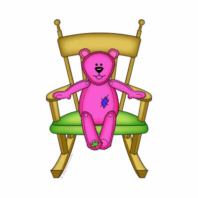 Cute Bear in the Rocking Chair