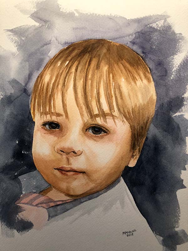 Watercolor Portrait Jett