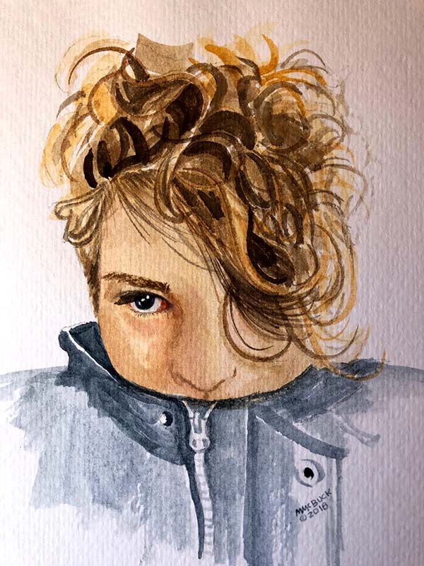 Another Watercolor Portrait